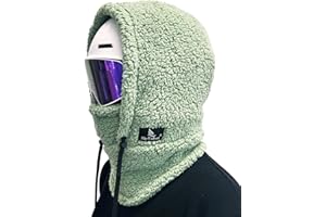 Shy Velvet Sherpa Hood Ski Mask Wind-Resistant Balaclava Winter Fleece Ski Mask for Men and Women