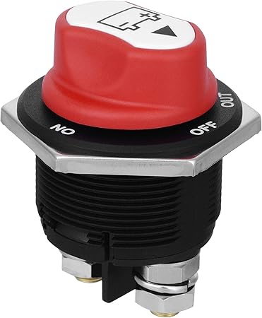 Amazon Hamilo バッテリー 切断ロータリー つまみ 洗練 モダン 目印 イラスト On Off Out バッテリーターミナル 車 バイク