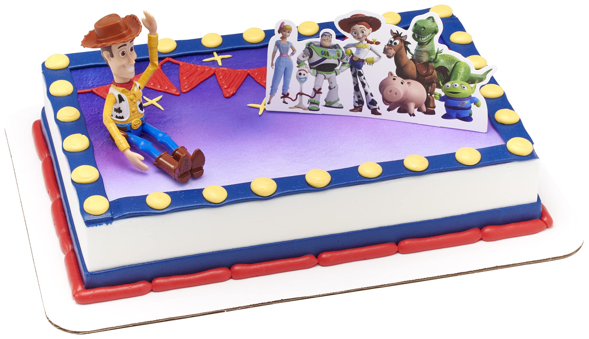 Photo 1 of DecoSet® Disney and Pixar Toy Story 4 Team Toy Cake Topper, 2-Piece Decoration Set for Creating Playful Cakes