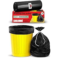 Shalimar Premium OXO - Biodegradable Garbage Bags 19 X 21 Inches (Medium) 120 Bags (4 rolls) Dustbin Bag/Trash Bag…