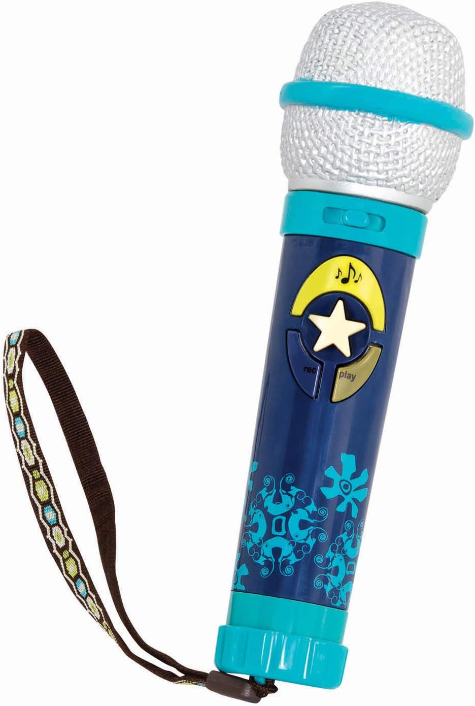 B. toys Okideoke Toy Microphone 8 Songs Voice Amplifier Toddler Music Toy 18+