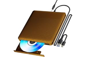 External Blu-ray Drive USB 3.0 Type-C Portable Blu-ray Burner Read/Write High-Speed Compatible for Windows 7-11, MacBook, iMa