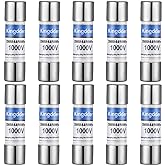 Kingdder 10 Pcs Multimeter Fuses Dmm-44/100 440ma 1000v | Fast Acting Replacement Fuses, 10 x 35 mm Size, Precision Testing Protection