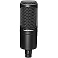 Audio-Technica AT2020 Cardioid Condenser Studio XLR Microphone, Ideal for Project/Home Studio Applications