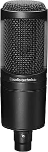 Audio-Technica AT2020 Cardioid Condenser Studio XLR Microphone, Ideal for Project/Home Studio Applications