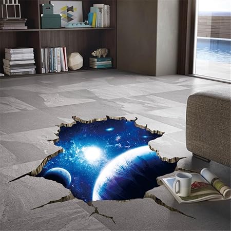 3d Floor Wall Stickers Removable Mural Decals Vinyl Art Living Room Decor Diy