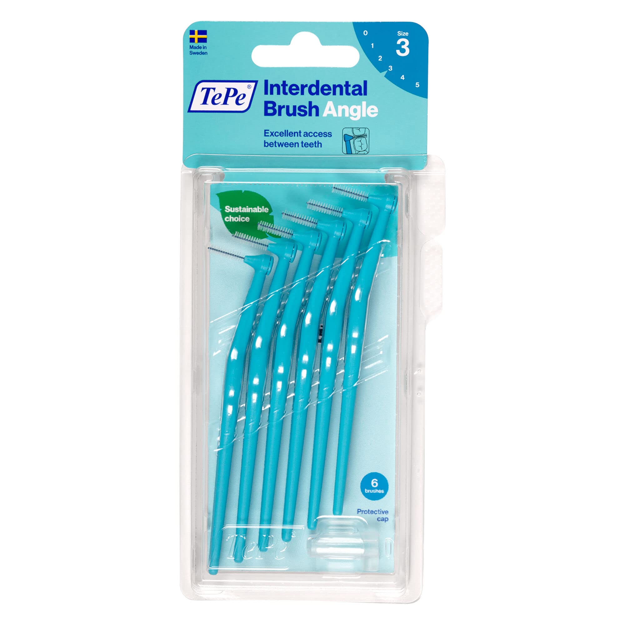 Tepe Blue 0.6 Angle 6 Brush (2 Packs of 6 [12])
