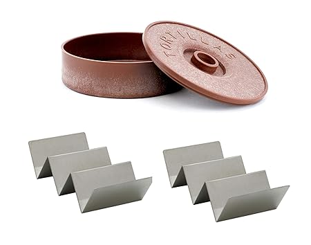 Soporte de taco de acero inoxidable, juego de dos con un ...