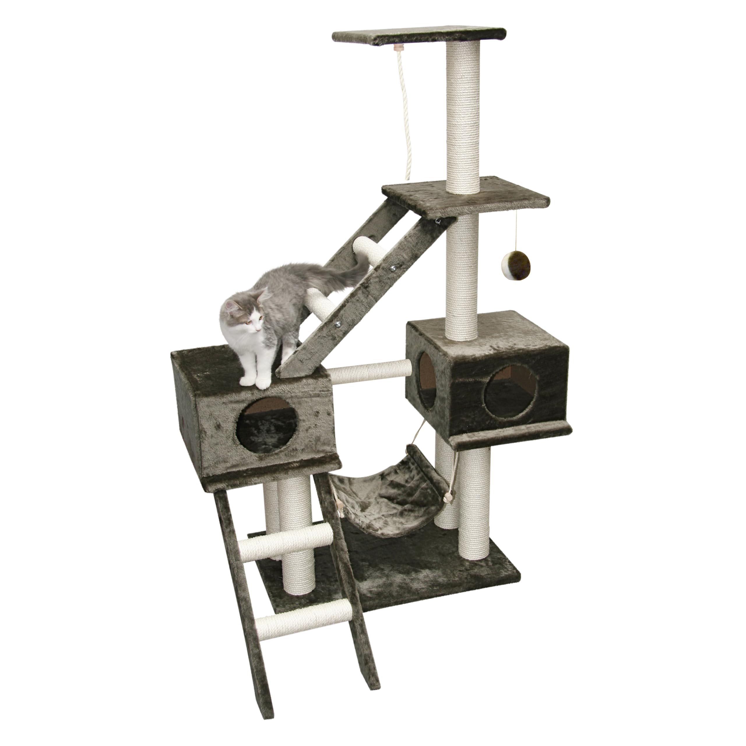Kerbl Cat Granat Scratching Tree, 70 x 50 x 150 cm, Grey