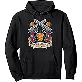 Dia de los Muertos - Calavera Pistols - Retro Sugar Skull Pullover Hoodie