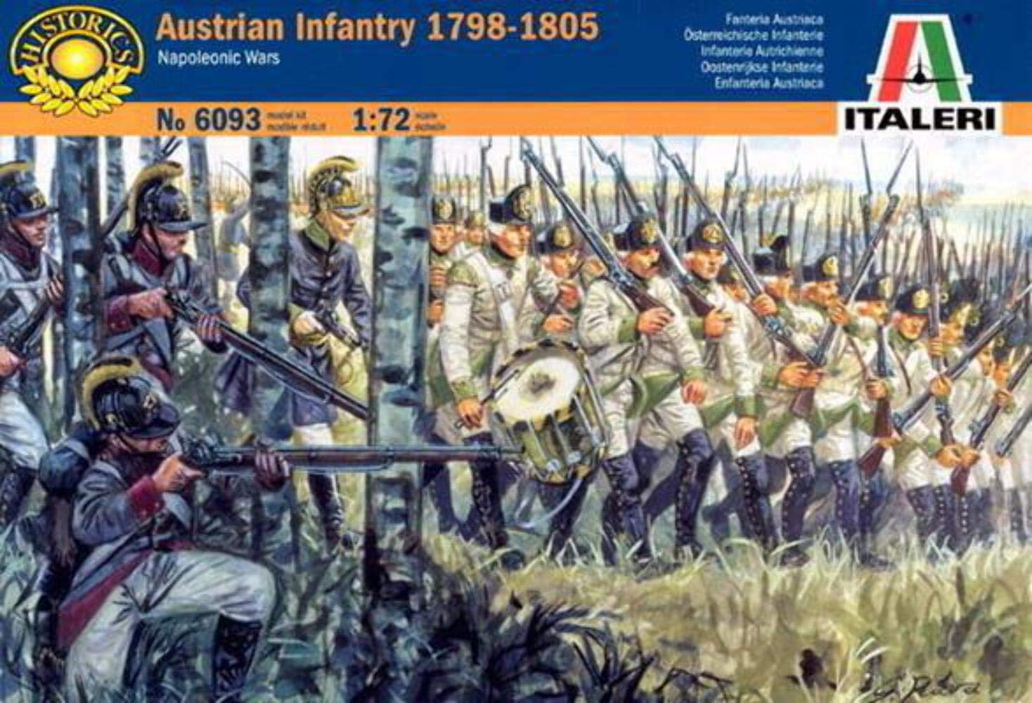 The Hobby Company Italeri 510006093 – 1:72 Napoleon War Austrian Infantry Year 1798-1805