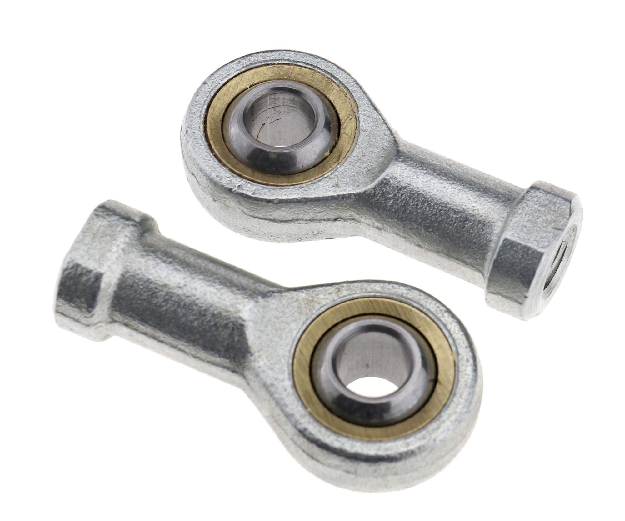 2pcs 1.25mm x M8 Right Hand Thread Female Tie Rod End Bearing Rose Joint