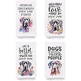 SPBL&L Great Dane Dog Kitchen Towels Set of 4, Great Dane Gifts for Women, Great Dane Decor Tea Dish Towels for Kitchen, Great Dane Decorative Hand Towels for Bathroom, 16x24 Inches