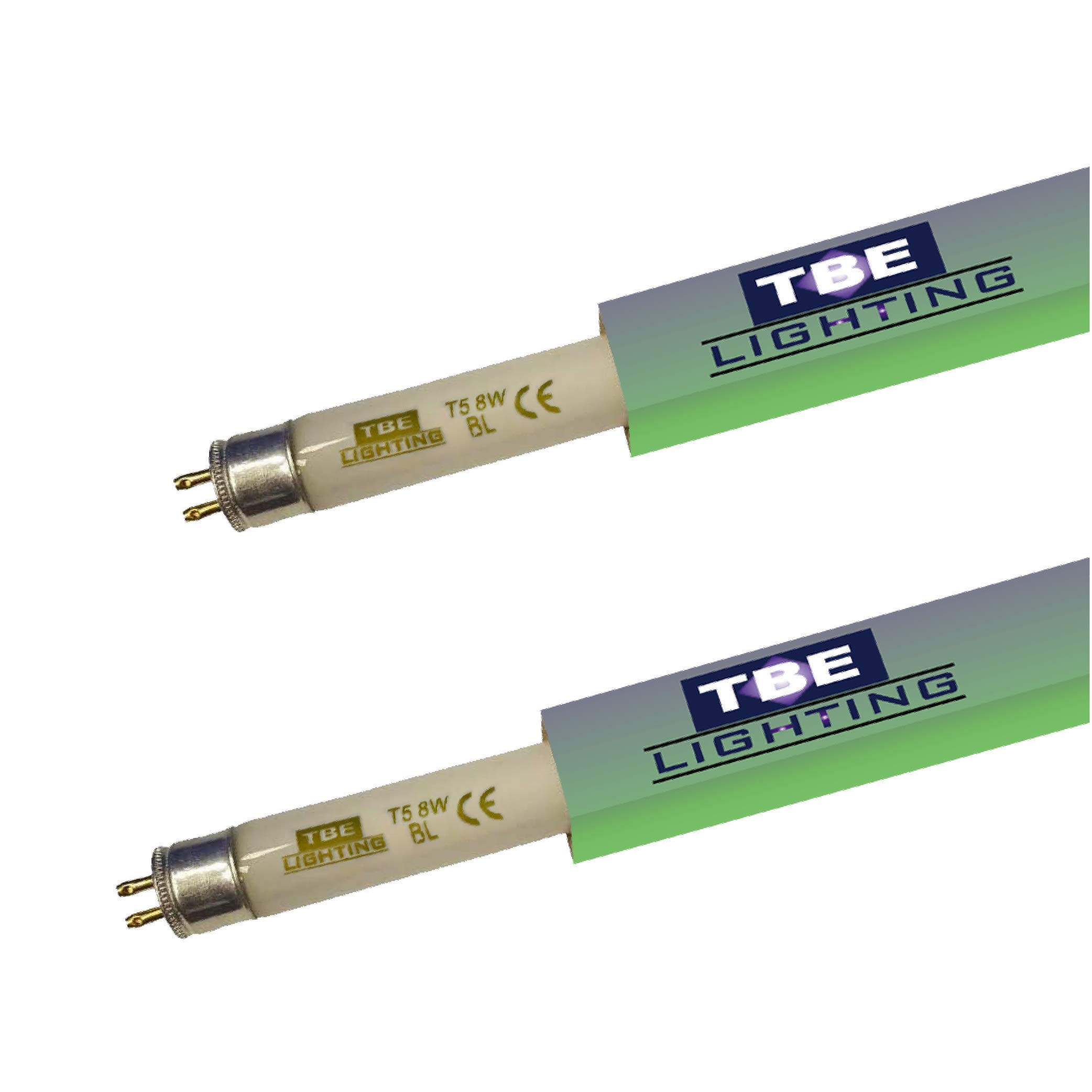 TBE LIGHTING 8w UV Fly Killer Tubes - 2 Pack - 8W BL 368nm Bug Zapper Ultra Violet Bulbs for Insect Killing - G5 2 pin Base Fitting - 288mm Length (excluding pins)