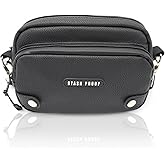 Stash Proof Snap Odor Resistant Crossbody Vegan Leather Unisex Mens and Womens Shoulder Bag for Outdoor, Gym, and Festivals