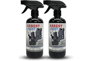 Arrest My Vest Military and Police Grade Odor Eliminating Spray for Body Armor Odor, Tactical Gear. Safe on K9's. Safe on All Ballistic Vests and Fabrics - Midnight Fragrance - 2 16 oz Bottles