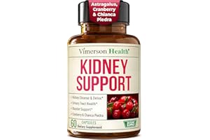VIMERSON HEALTH Ultra Kidney Cleanse Detox & Repair with Astragalus Root, Chanca Piedra, Cranberry Extract 30% & Stinging Nettle – Kidney Support Supplement for Bladder & Urinary Tract Health, 60 Cranberry Pills