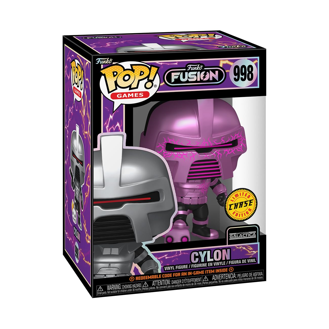 Funko POP! Games: Fusion - Cylon - 1/6 Odds for Rare Chase Variant - Battlestar Galactica - Classic - Collectable Vinyl Figure - Gift Idea - Official Merchandise - Toys for Kids & Adults