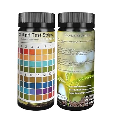 Soil pH Test Kit, Soil Testing Kit, 100 Tests Soil PH Strips for Testing Soil,Garden Soil and Home, Lawn, Farm, Outdoor and Indoor Plants