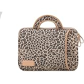 15.5 Inch Laptop Sleeve Case-Stylish Leopard Ultrabook Sleeve Macbook Bag For Acer/Asus/Dell/iPad Pro/Lenovo/Macbook Pro/Macbook Air/Surface Pro 4 with Handle
