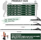 TheFitLife Collapsible Trekking Poles Hiking Poles Lightweight 3-Section 7075 view 4