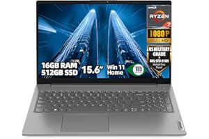 Lenovo V15 G4 Business Laptop, 15.6" FHD Display, Ryzen 7 7730U, 16GB RAM, 512GB SSD, Wi-Fi 6, Ethernet, Windows 11 Home, Iro