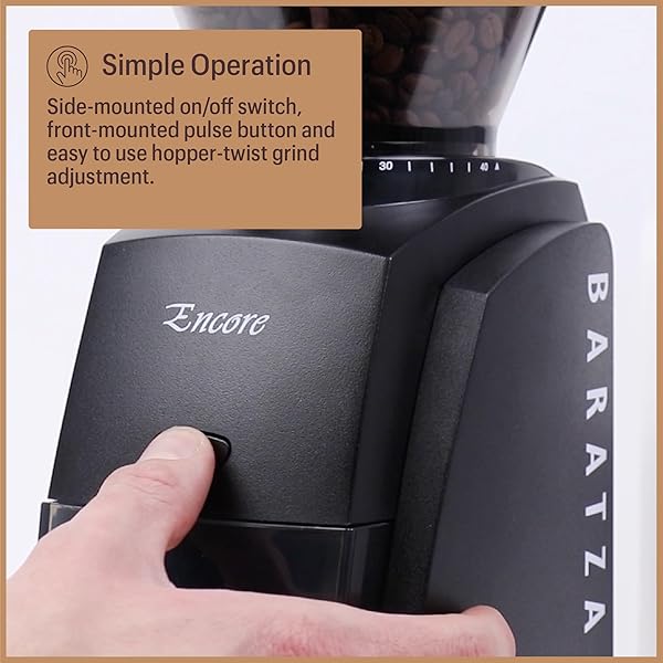 BARATZA ENCORE COFFEE GRINDER ZCG485BLK, BLACK