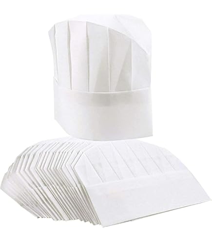 Hyzrz Chef Hat Adult Adjustable Elastic Baker Kitchen Cooking Chef Cap Red - View #3
