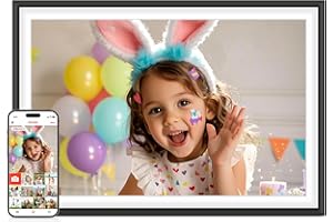 Frameo 10.1" WiFi Digital Picture Frame with 32GB Memory, 1280 x 800 IPS HD Touch Screen Electronic Photo Frame, Auto-Rotate,