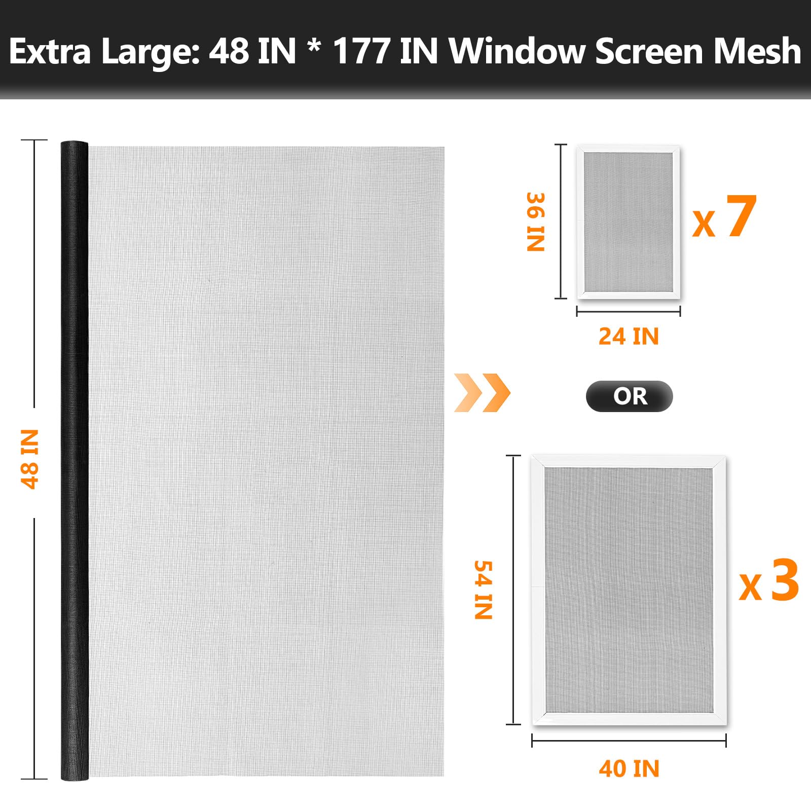 Window Screen Door Repair Kit, 48