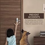 RAV3 Door Handle Locks Child Proof Pack of 2 White Heavy Duty 3M Adhesive view 3