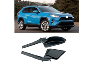 LFONEIBGG Fit for Toyota RAV4 2019-2022 Pair Front Wiper Side Cowl Extension Cover Trim Black Fender to Cowl Hood Side Seal 2020 2021