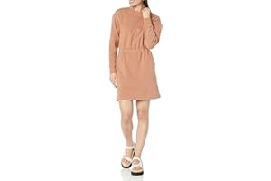 Amazon Essentials Women's Waisted Sweatshirt Dress (Available in Plus Size)