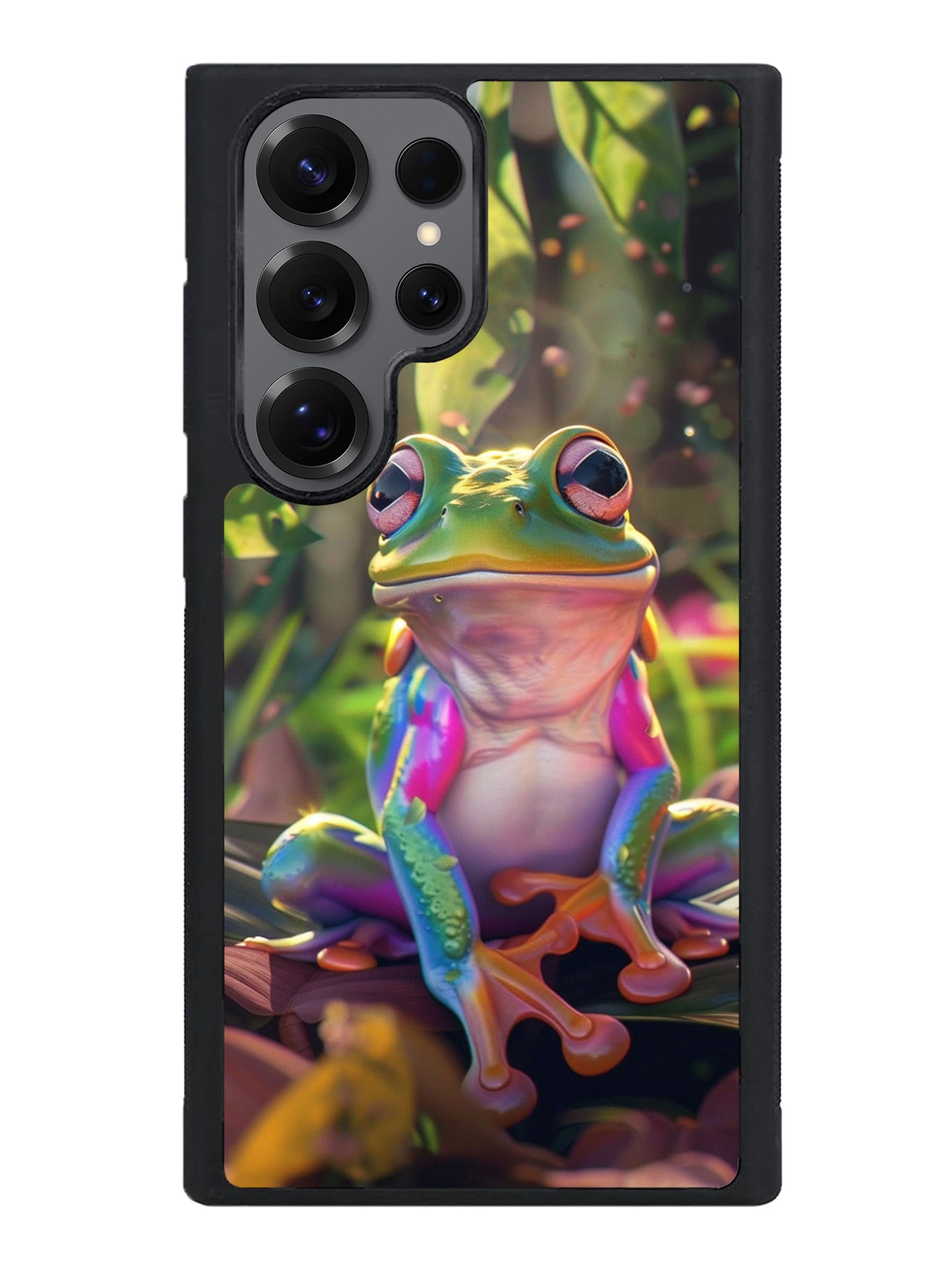 Photo 1 of Jeuloth for Samsung Galaxy S25 Ultra Phone Case - Colorful Frogs in The Sun Designed Phone Cases - TPU Phone Cases - Drop Protection