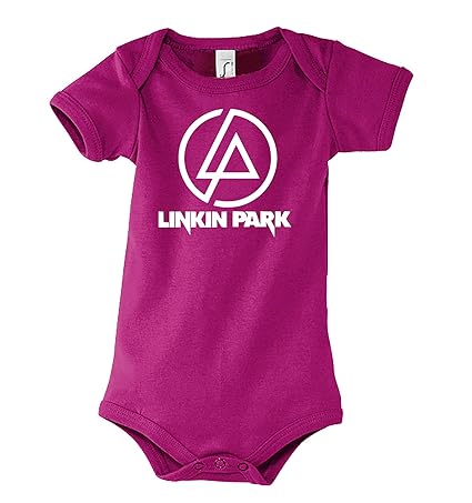 TRVPPY Baby Jungen & Mädchen Kurzarm Body Strampler Modell Linkin Park 2', Größe 3-24 Monate in vielen Farben