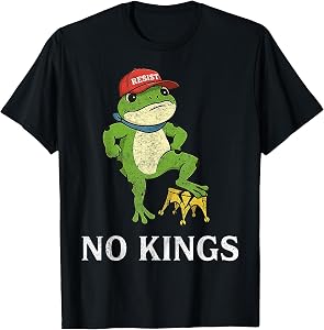 Freedom Portland Frog Resist No Kings T-Shirt