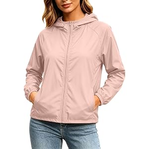 Moistihket Women's Lightweight Zip Up Athletic Jacket Stand Windproof Sun Protection Workout Outdoor Casual Jacket 2026