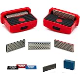 Grayne 8-Piece Set Professional Ski and Snowboard Edge Tuner Kit with Diamond Files, Gummy Stone, Bag - Sharpener Tool