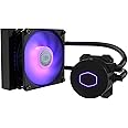 Cooler Master MasterLiquid ML120L V2 RGB CPU Liquid Cooler - Brighter Lighting Effects, 3rd Gen. Pump, Superior Radiator and Advanced 120 mm SickleFlow Fan, Black