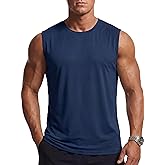 Cavva Men's Sleeveless Shirt Quick Dry Tank Tops for Men UPF 80+ Athletic Gym Workout Muscle Swim Shirts