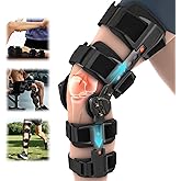 Dnogjo Hinged Knee Brace for Women&Men, Knee Brace with Side Stabilizers Provides Elastic Support, Knee brace for Meniscus Tearcan Improve Mobility and Relieve Pain, Reduce Knee Pressure(Black)