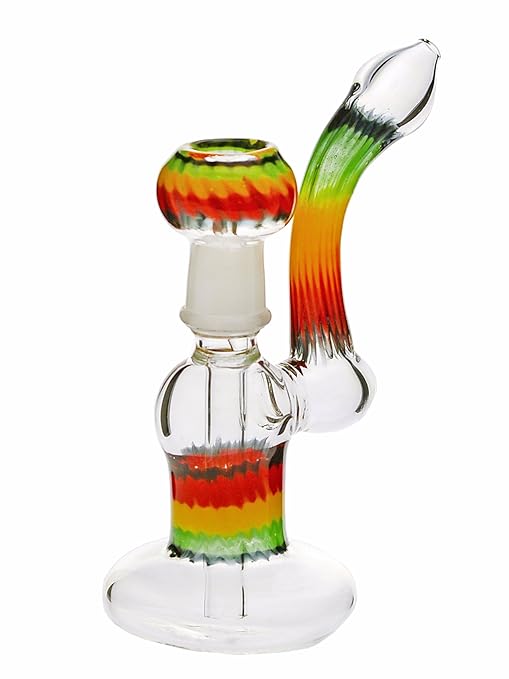 Mini Dab Rig mit Rasta-Optik, 19 cm, 18,8 mm - head&nature Bong-Kollektion