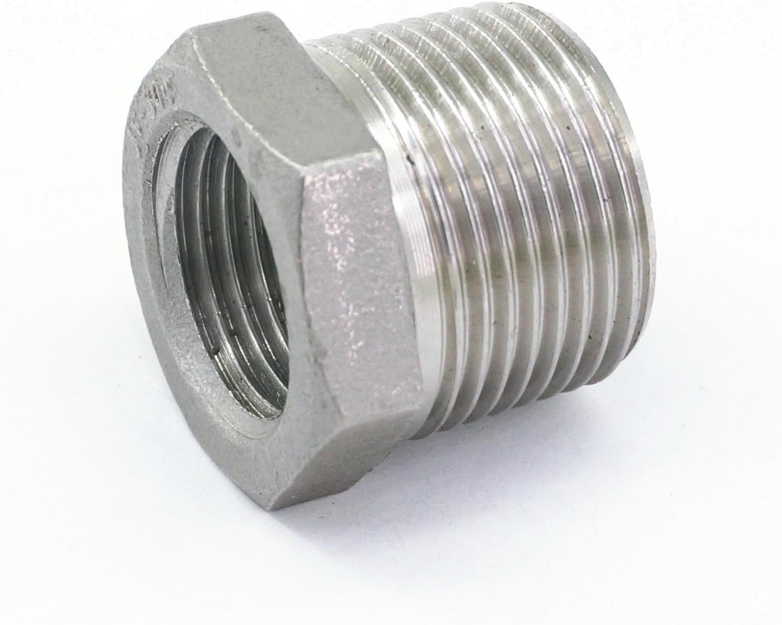 Maslin 304 Stainless Steel Reducer 3/4" BSP Male Thread to 1/2" BSP Female Thread Reducing Bush adapter Fitting Gas Air Water Fuel