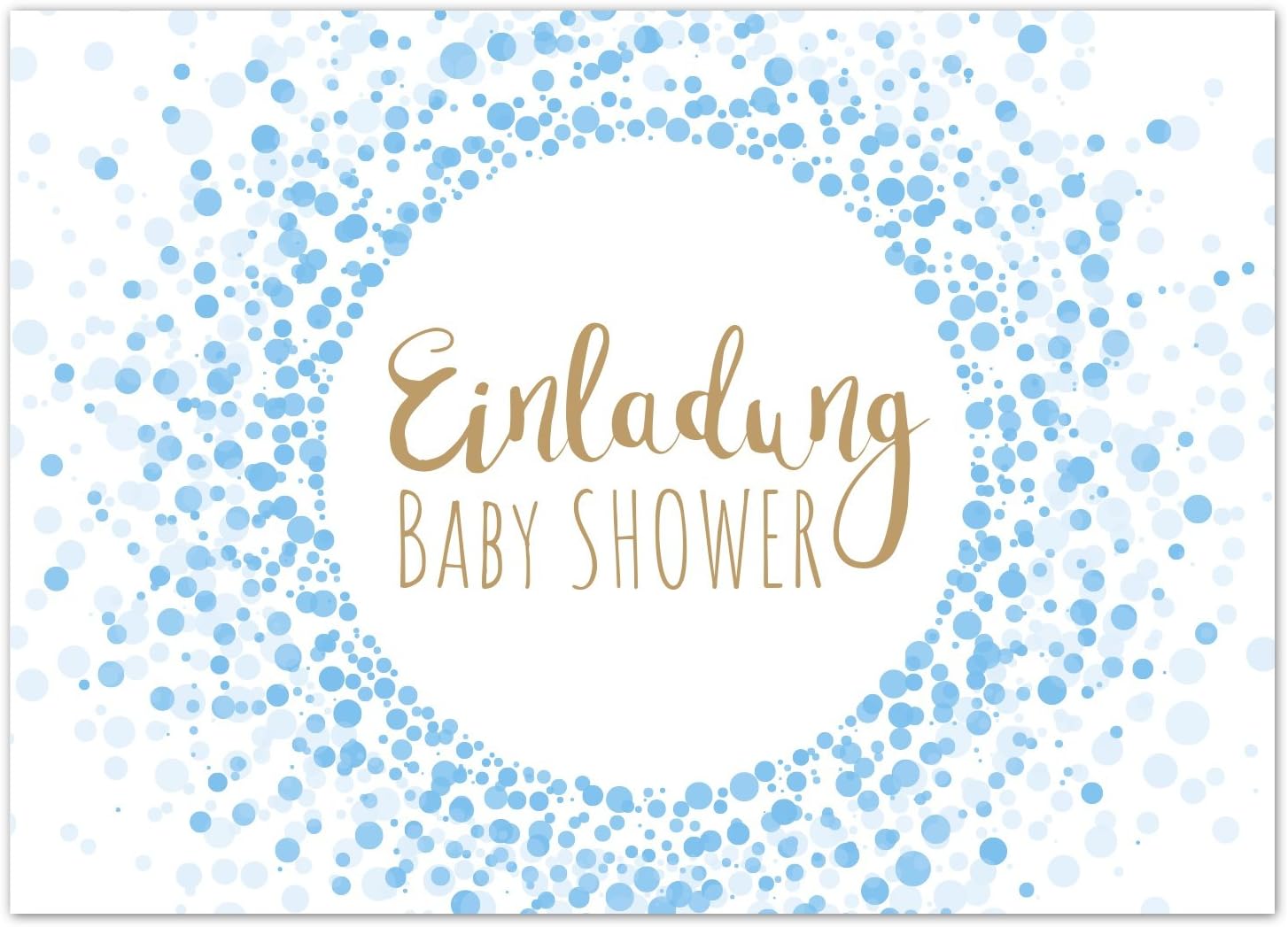8 x Einladung Baby Shower Party/Einladungskarten mit Umschlag im Set