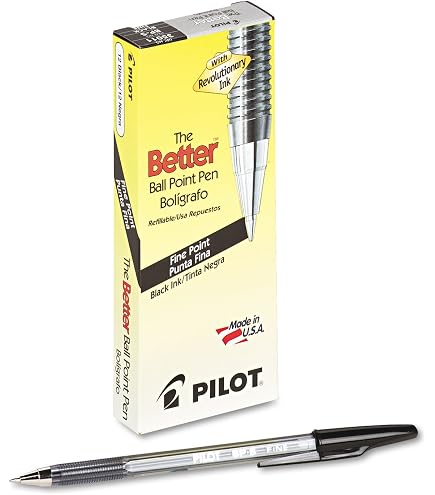 Amazon.com : PILOT The Better Ball Point Pen Refillable Ballpoint