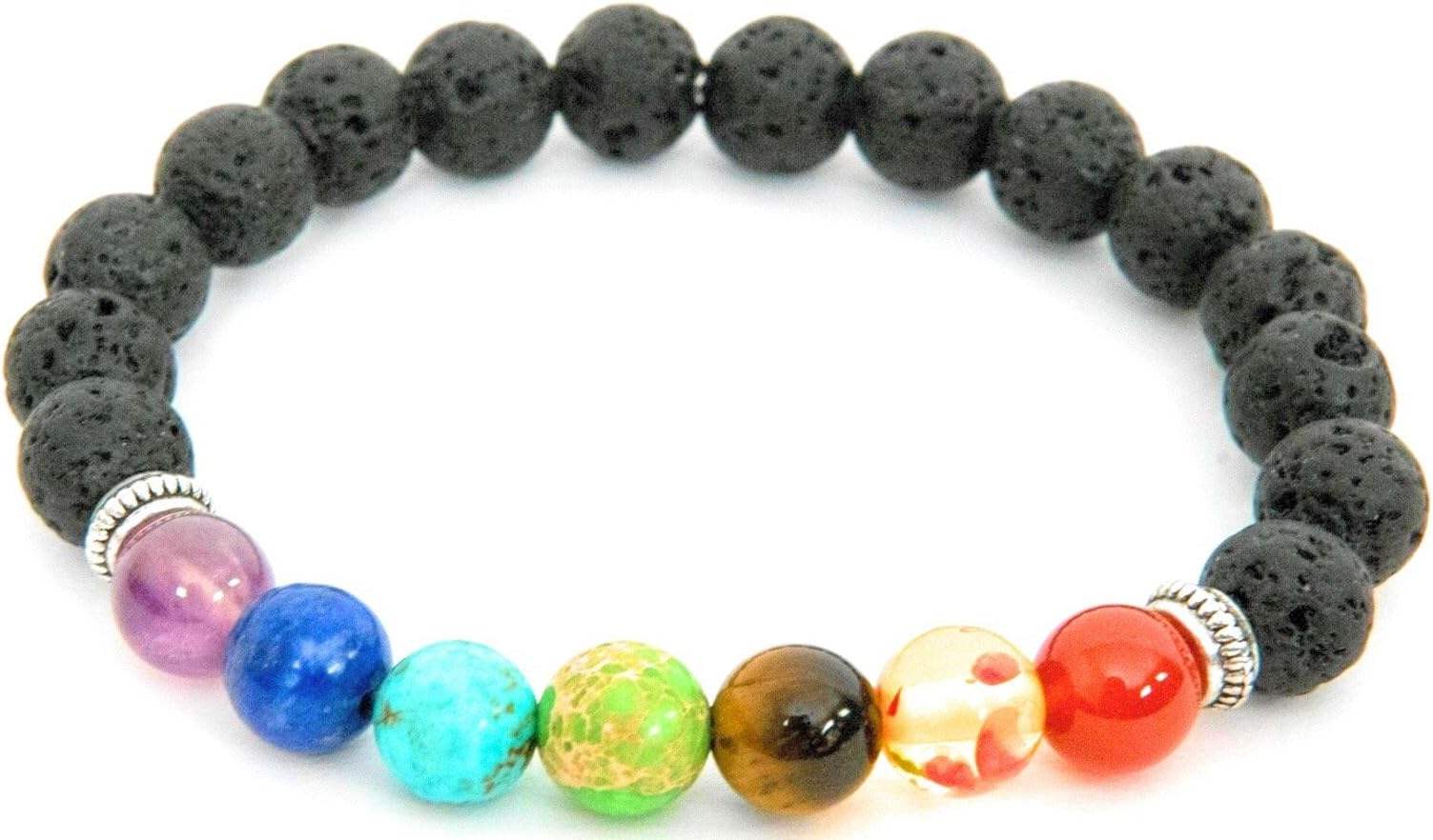 Chakra Lava beads bracelet