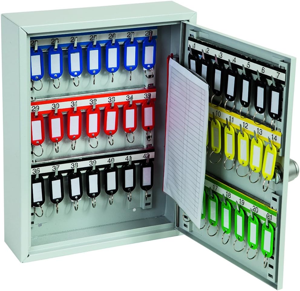 Phoenix Safe Company - KC0601E Commercial Key Cabinet - 42 Hooks, Light Grey - Image 5