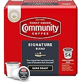 Community Coffee Signature Blend 54 Count Coffee Pods, Dark Roast, Compatible with Keurig 2.0 K-Cup Brewers, Box of 54 Pods