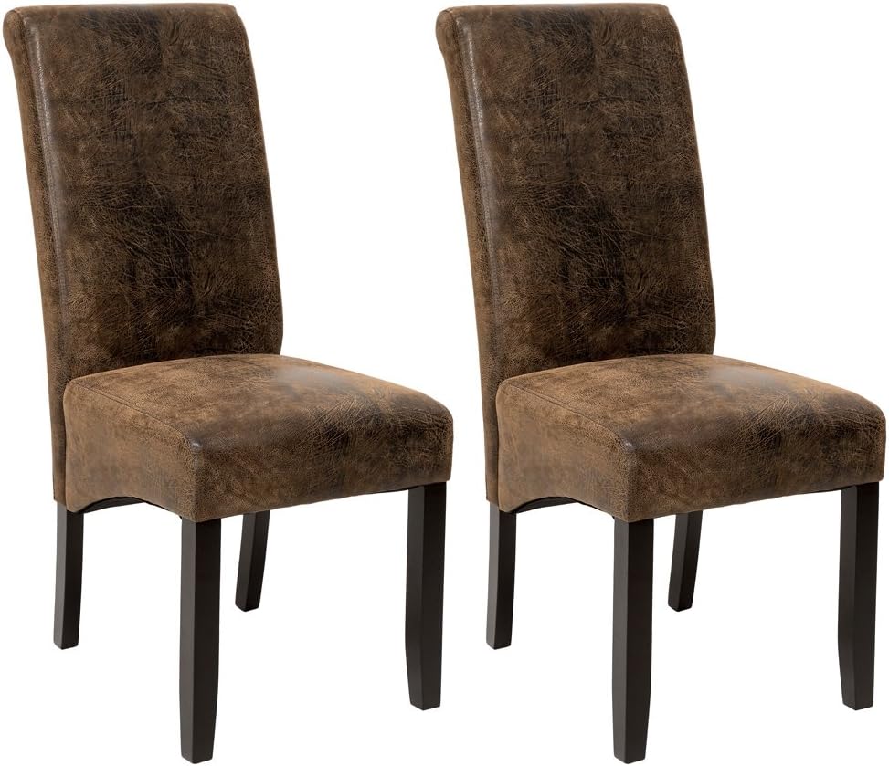 TecTake 2X Luxury high Quality Dining Chairs 106 cm Different Colours