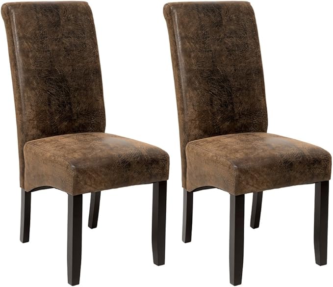 TecTake 2X Luxury high Quality Dining Chairs 106 cm Different Colours